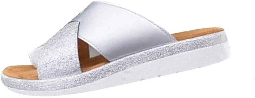 Sandals for Women Platform Gibobby Women's 2019 Comfy Platform Sandal Shoes Summer Beach Travel Fashion Slipper Flip Flops