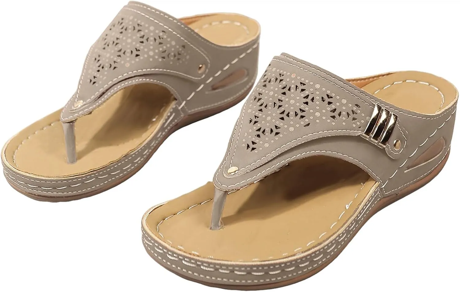 Sandals for Women Womens Arch Support Flip Flops Beach Sandals for Woman Comfortable Summer Beach Thong Sandals