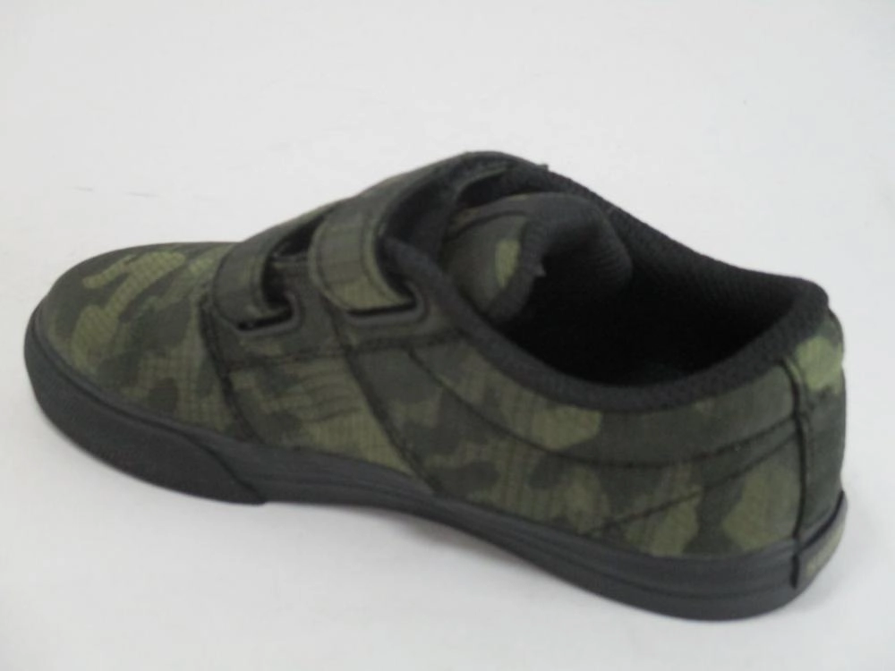 Supra scarpa sneakers da ragazzo con velcro Stacks Vulc II V 55672 331 verde militare Micro Adjustable Tongue
