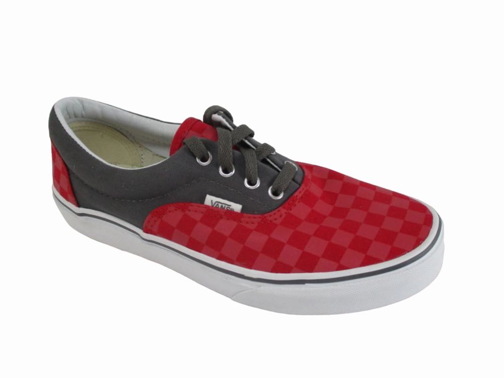 Vans scarpa sneakers junior Era VN000YMAICK rosso-grigio minimalist running Bouncy Ride Feel