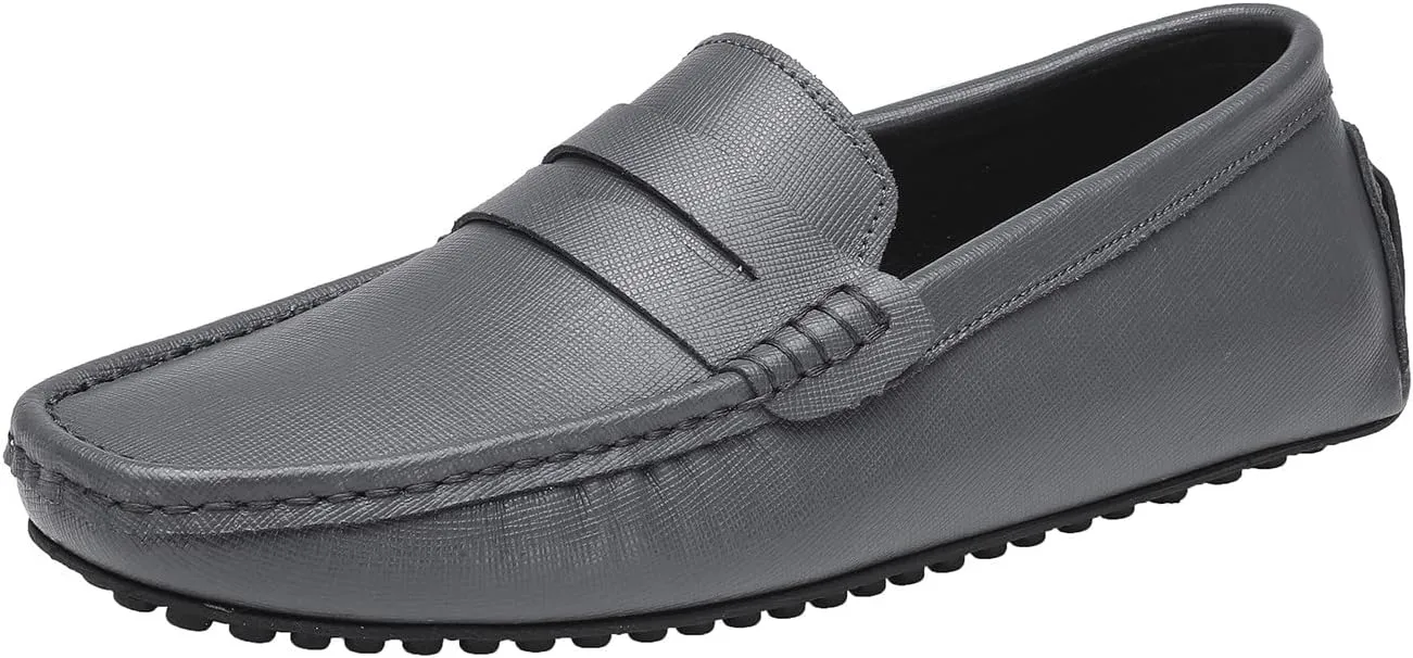 Santimon Men's Classic Penny Loafer Driving Moccasins Multicolor Shoes