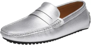 Santimon Men's Classic Penny Loafer Driving Moccasins Multicolor Shoes