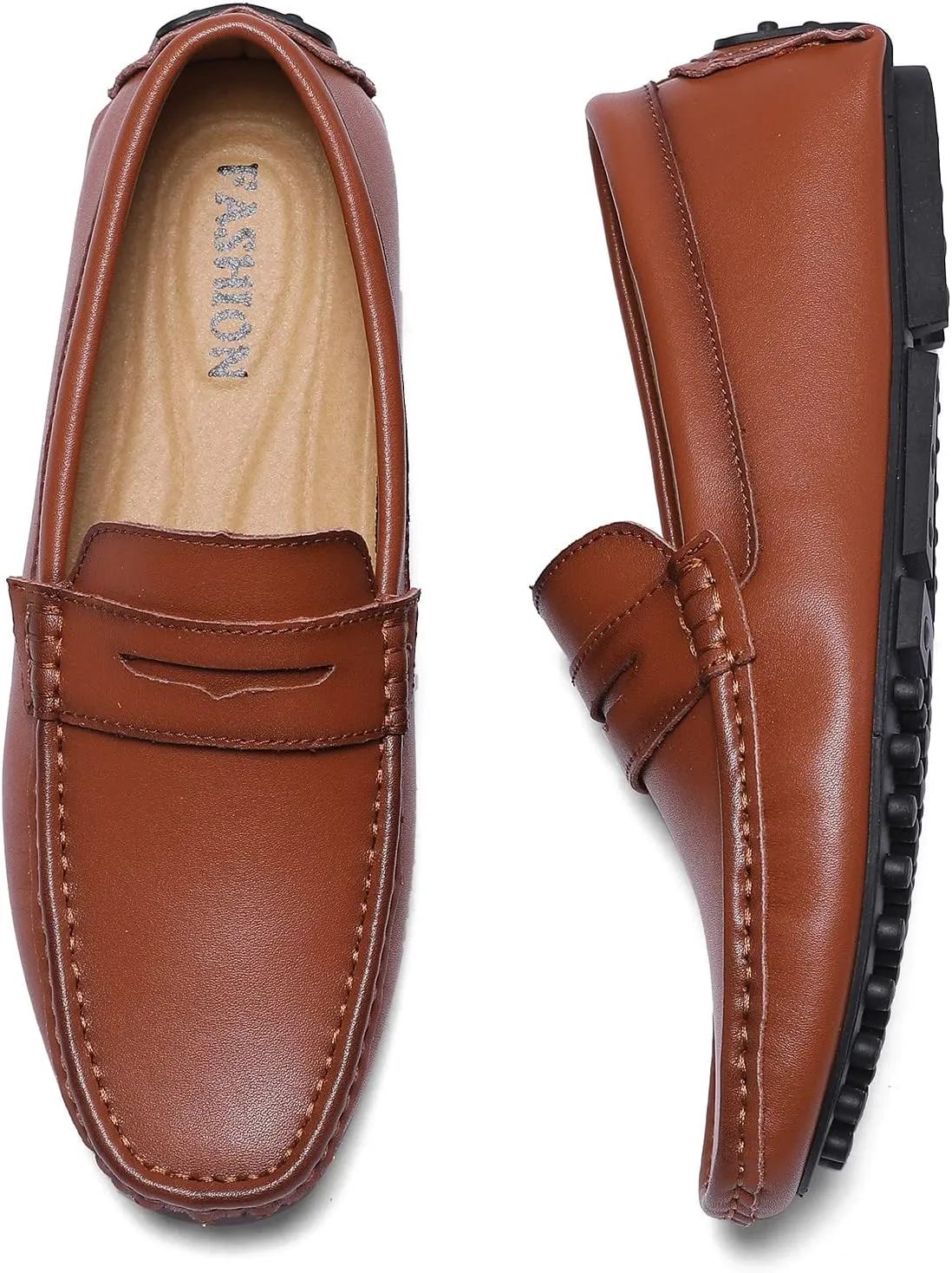 Santimon Men's Loafers Casual Slip On Penny Loafer Lightweight Driving Shoes