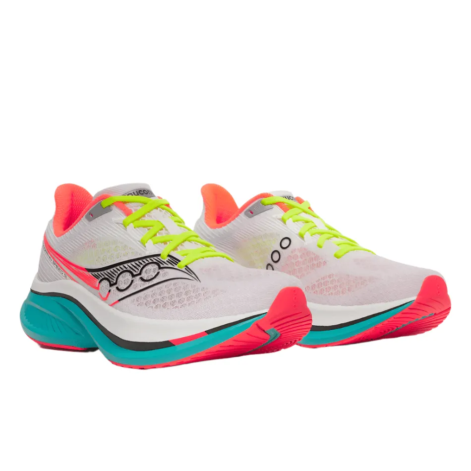 weekend - friendly Saucony Men's Endorphin Speed 5 Running Shoes in White/Mutant AW25