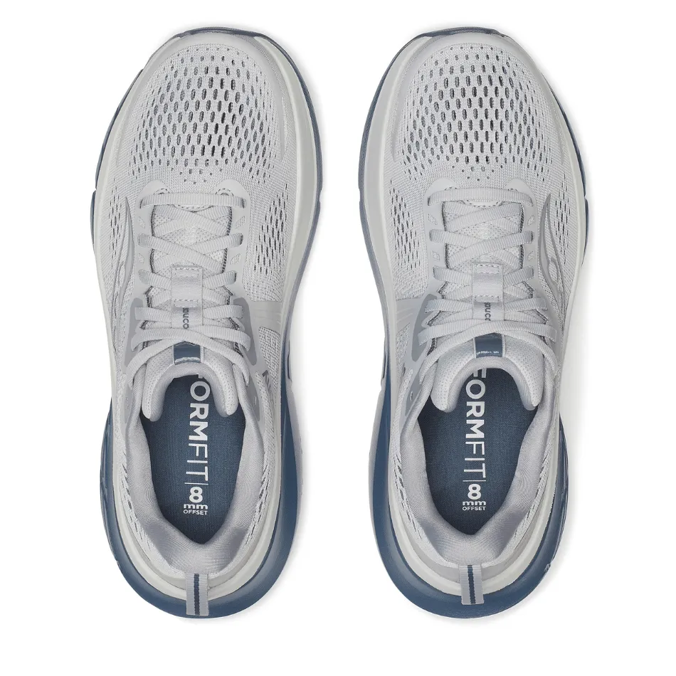 Saucony Men's Guide 18 Running Shoes in Fossil/Dusk AW25 buckle - closure shoes