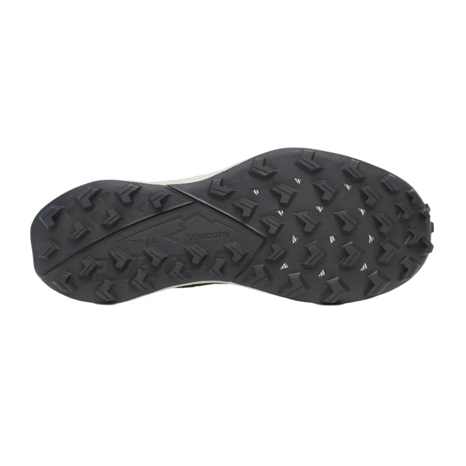 Reinforced Ankle Collar Saucony Men's Peregrine 15 Trail Running Shoes in Wine/Kodiak AW25