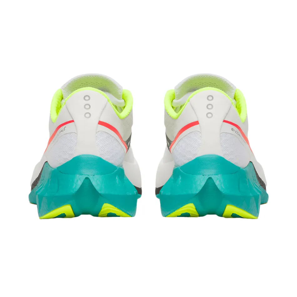 Saucony Women's Endorphin Pro 4 Running Shoes in White/Mutant AW25 Slim Build Tennis Sneakers