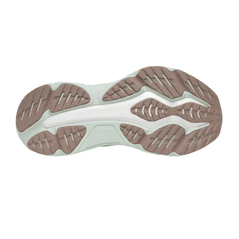 Stable Step Saucony Women's Hurricane 25 Running Shoes in Iceberg/Aloe AW25