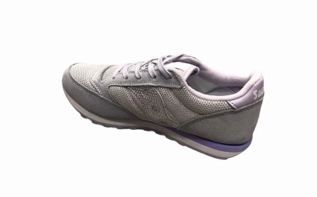 Saucony Original scarpa sneakers da ragazza Jazz SK159615Y argento Rollbar Stability System
