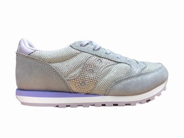 Enhanced Stability Frame reinforced - toe running shoes Saucony Original scarpa sneakers da ragazza Jazz SK159615Y argento