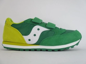 memory - foam - insole Saucony Originals Jazz Double HL sneakers da bambino con lo strappo SK261010 verde-giallo