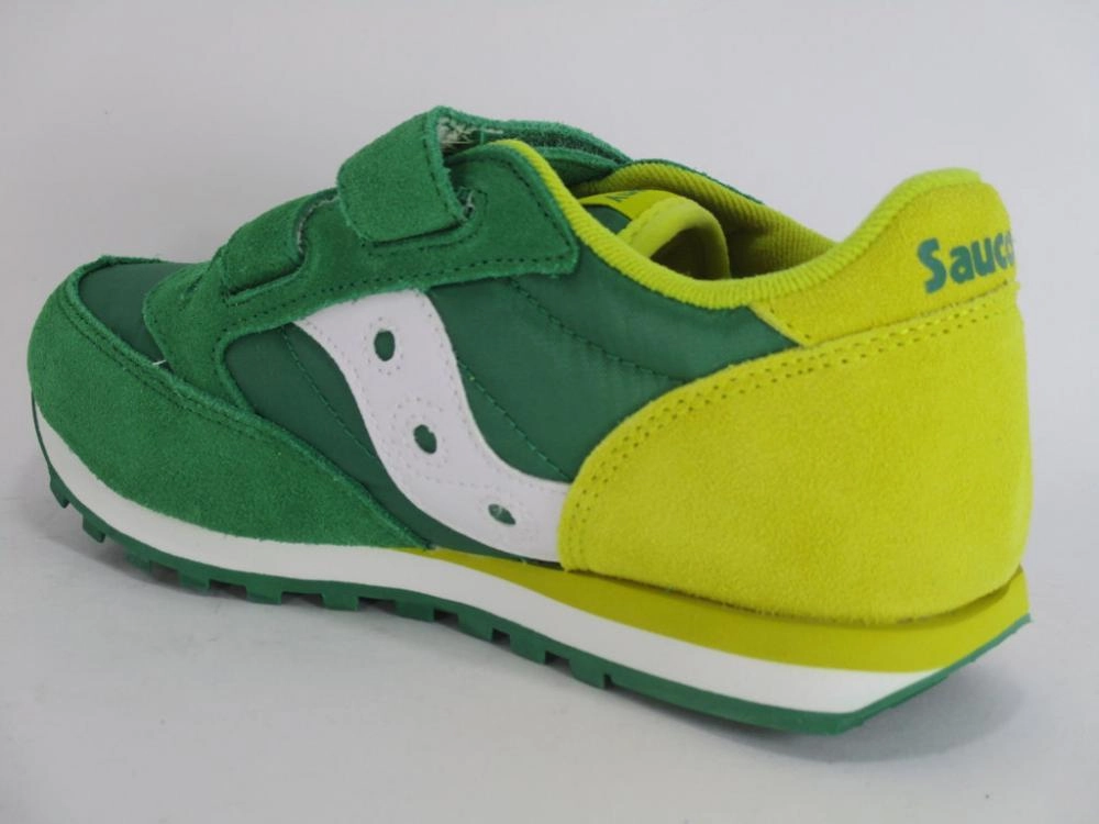 Saucony Originals Jazz Double HL sneakers da bambino con lo strappo SK261010 verde-giallo Seasonal Use gym running shoe scenario