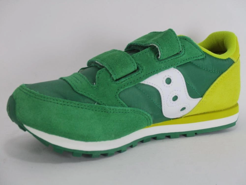 Saucony Originals Jazz Double HL sneakers da bambino con lo strappo SK261010 verde-giallo semi - custom - fit shoes running belts