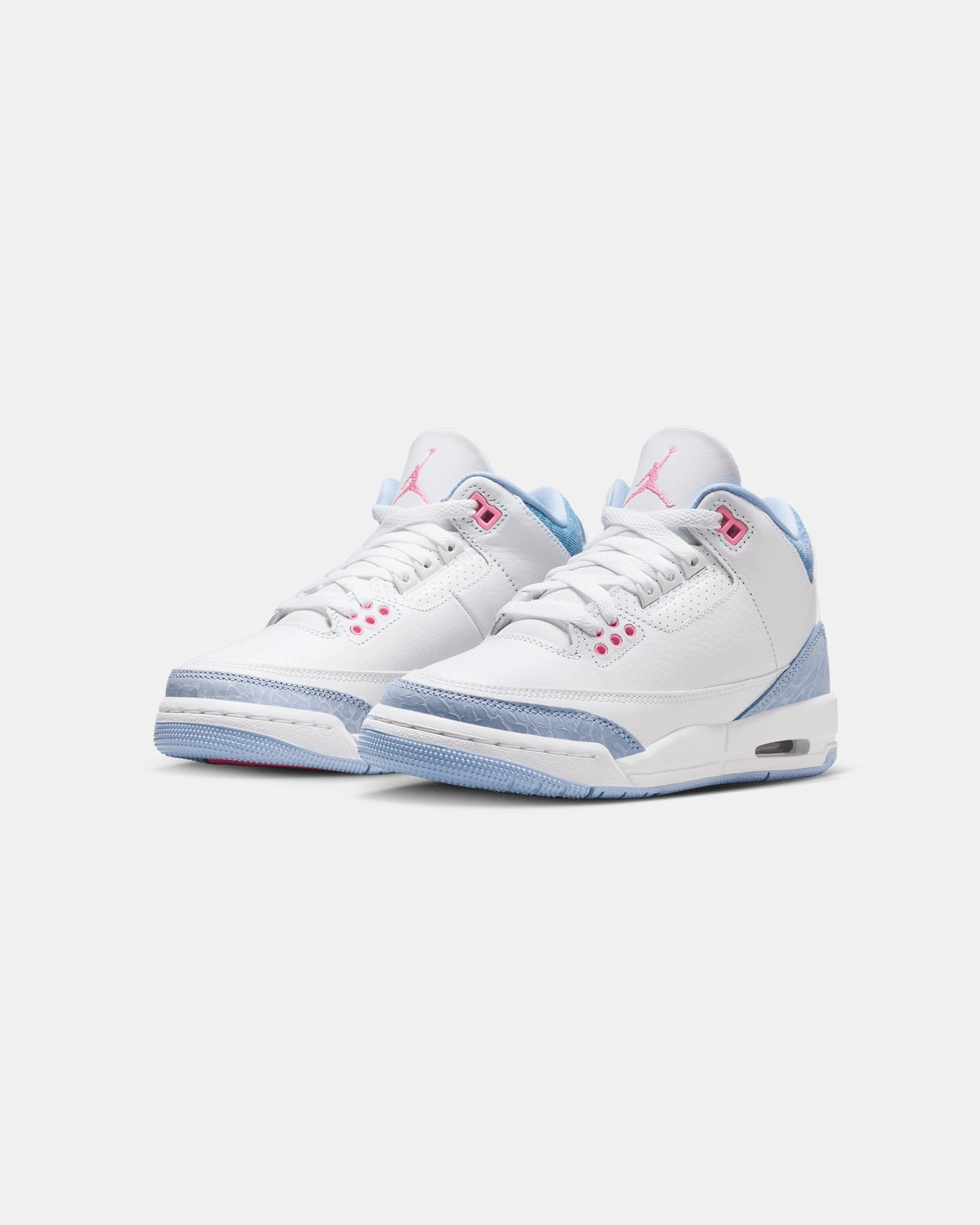 Jordan Kids' Air Jordan 3 Retro (GS) White/Pink Glow Smooth Siding Soft Soles