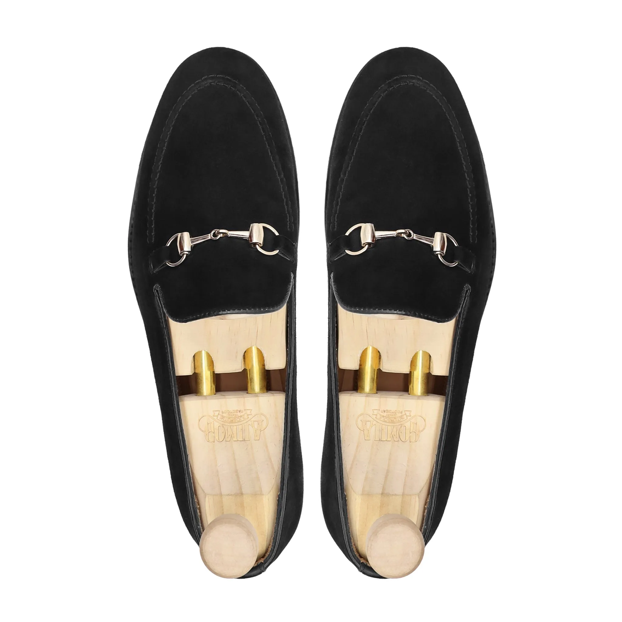 Sherlock - Men's Black Kid Suede Loafer - Goodyear Welted