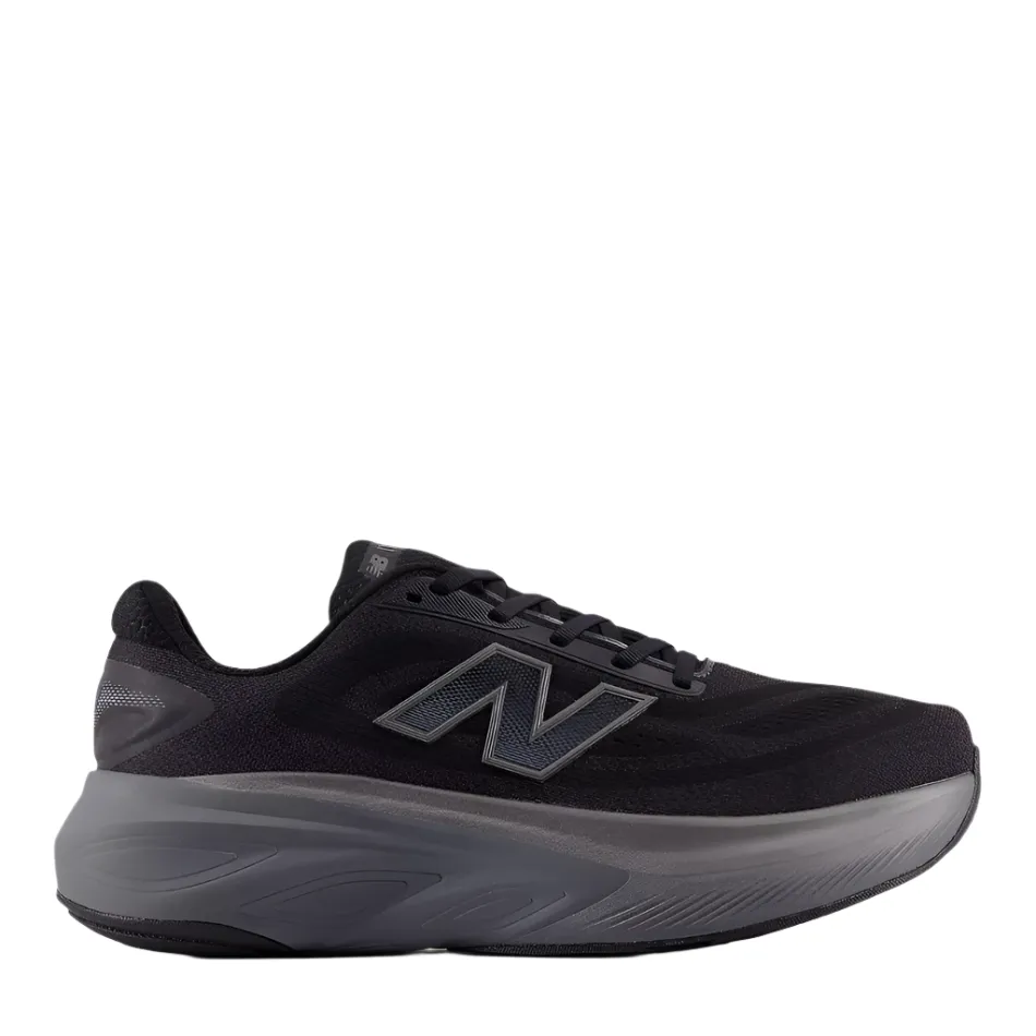 top - rated New Balance Men's Fresh Foam X More v6 Running Shoes in Black/Castlerock/Black Metallic AW25