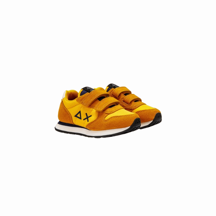 Sun68 scarpa sneakers con strappo da bambino Tom Solid Z43301B 23 giallo Wide Toe Box Version
