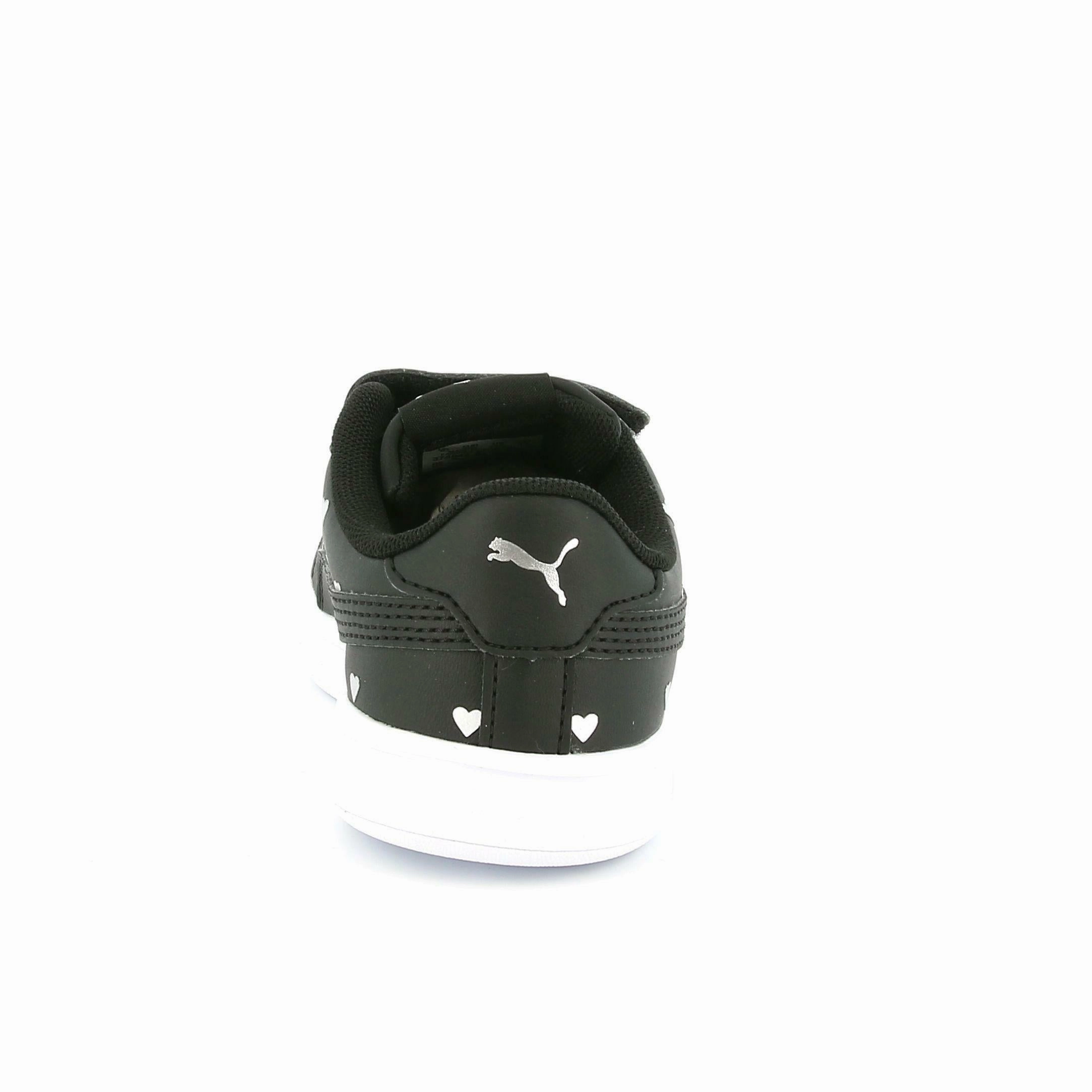 Flex Zones noiseless shoes Puma sneakers da bambina con velcro Smash v2 L Studs V PS 374844 01 black