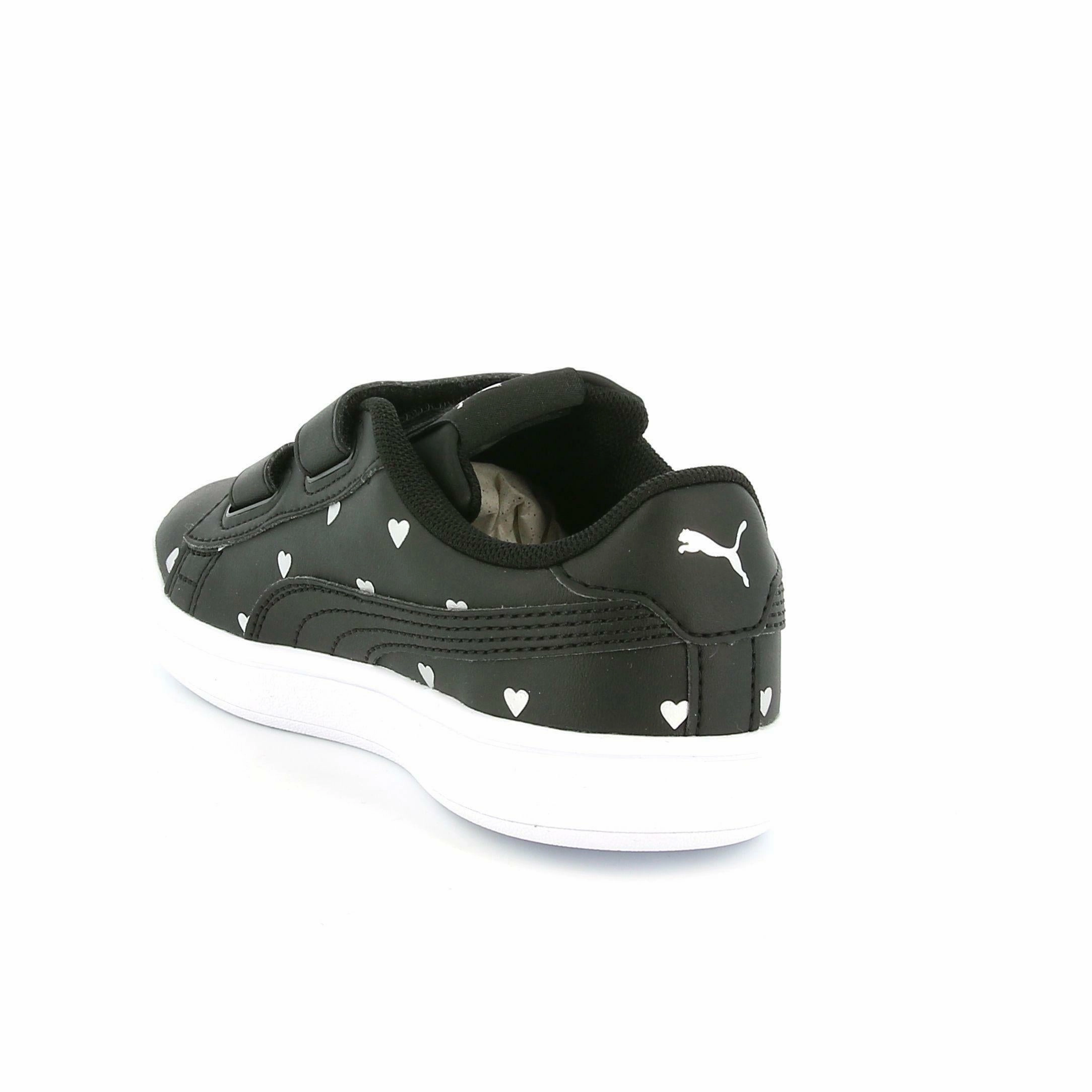 Vibration Damping Layer Elastic Material Puma sneakers da bambina con velcro Smash v2 L Studs V PS 374844 01 black