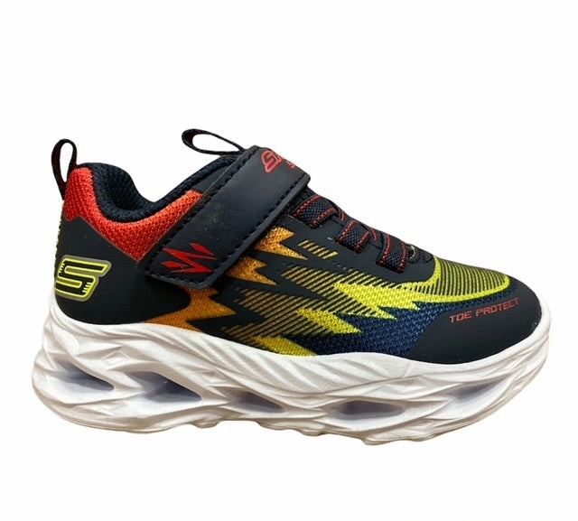 Skechers scarpa da ginnastica con luci da bambino S Light Vortex Flash Zorent 400600N/NVMT blu brand - name shoes