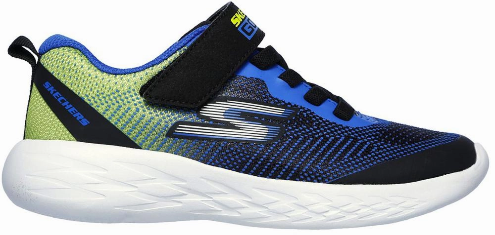 Skechers scarpa da ginnastica da bambino Go Run 600 Farrox 97867L BBLM nero kids' athletic shoes Geometric Traction Lugs
