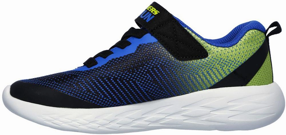 Skechers scarpa da ginnastica da bambino Go Run 600 Farrox 97867L BBLM nero high-top shoes Track Performance