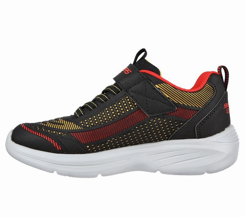 moisture - wicking Skechers scarpa da ginnastica da bambino Hyper Blitz Hydro Tronix 403861L/BKRD nero rosso
