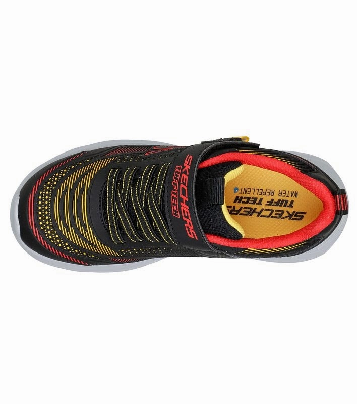 Comfort Skechers scarpa da ginnastica da bambino Hyper Blitz Hydro Tronix 403861L/BKRD nero rosso