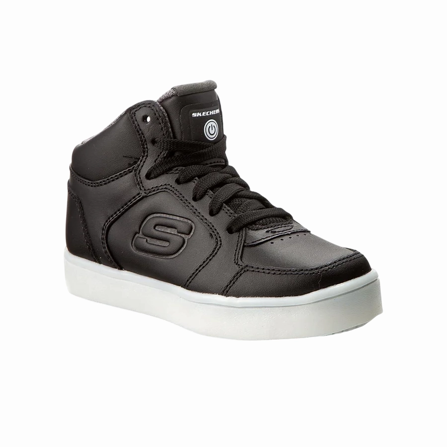 Skechers Scarpa da ragazzi con luci Energy Lights 90600L BLK nero Hyperbolic Heel Counter