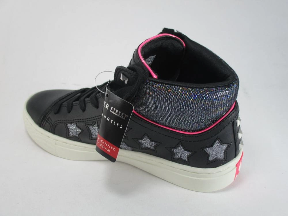 Torsional Stability Frame carbon - fiber - feature shoes Skechers scarpa sneakers da bambina Sidestreet Funk It Out 84595L BKSL nero-argento