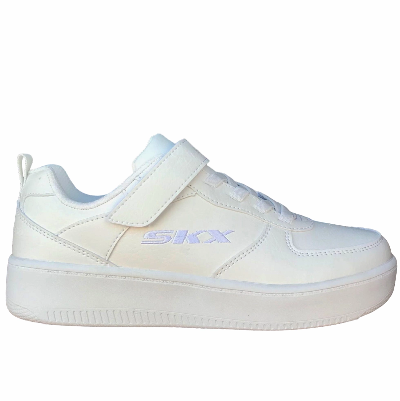 Skechers scarpa sneakers da ragazzi Sport Court 92 Zelder 405697L/W bianco half - marathoning footwear