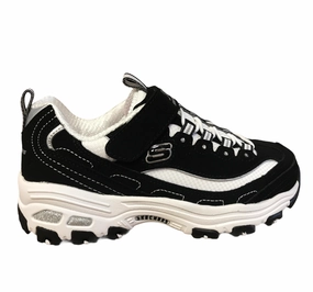 Compression Web hard - surface running option Skechers sneakers da bambina e ragazza D'Lites Crowd Appeal 80588L BKW nero bianco