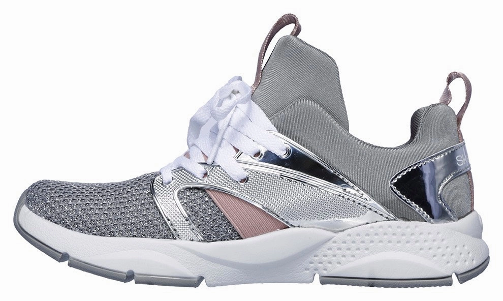 rocky terrain Skechers sneakers da bambina e ragazza Shine Status 84853L SIL argento