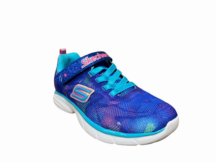 Skechers sneakers da bambina e ragazza Spirit sprint Rainbow Raz 81337L BLMT blu Comfortable Toe Compression Web Midsole