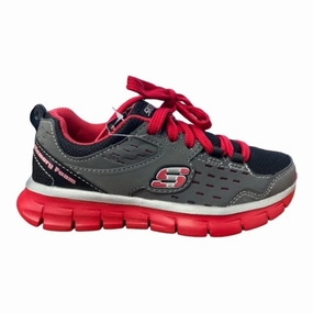 Skechers sneakers da bambino Immunity 95494L/CCRD grigio rosso Compression Foam Collar Enhanced Stability Pods