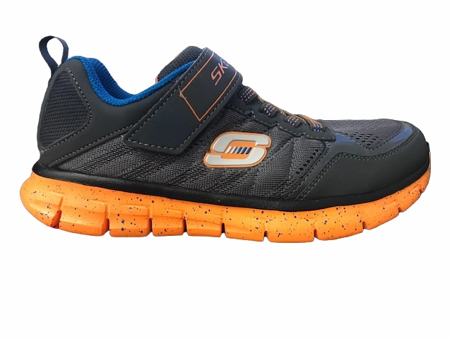ElasticLaces Skechers sneakers da bambino Synergy 2.0 95512L CCOR grigio arancio