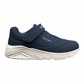 Skechers sneakers da ragazzi con laccio elastico e velcro Uno Lite Vendox 403695L/NVY blu Energy Returning Foam Recovery Fit
