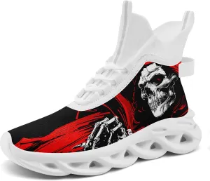 Skull Running Shoes for Men Women Fashion Sneakers Lightweight Breathable Athletic Trainer Walking Tennis Shoes