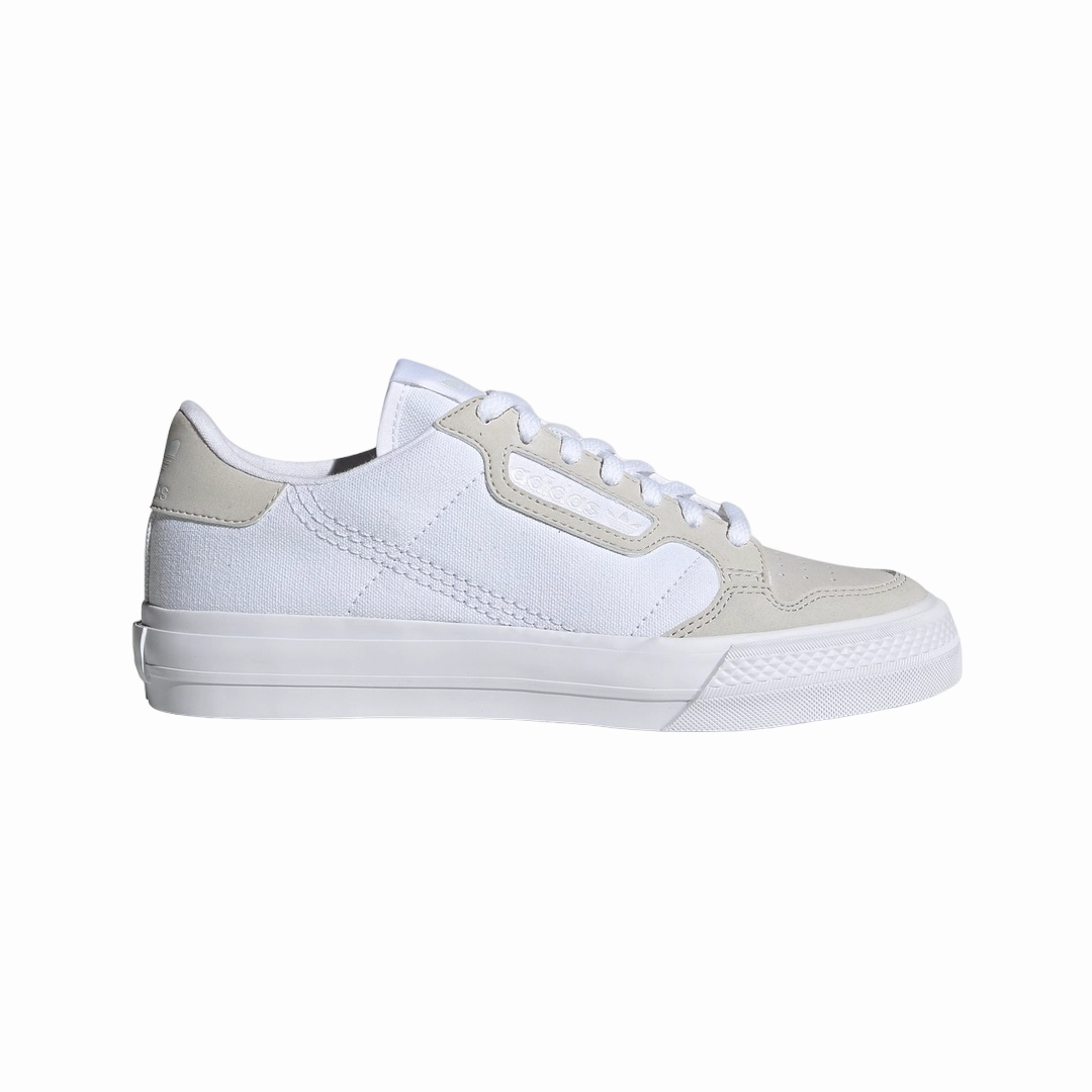 Adidas Originals scarpa sneakers da ragazzi Continental Vulc EF9449 bianco Dual Density Padding Breathable Mesh Fabric