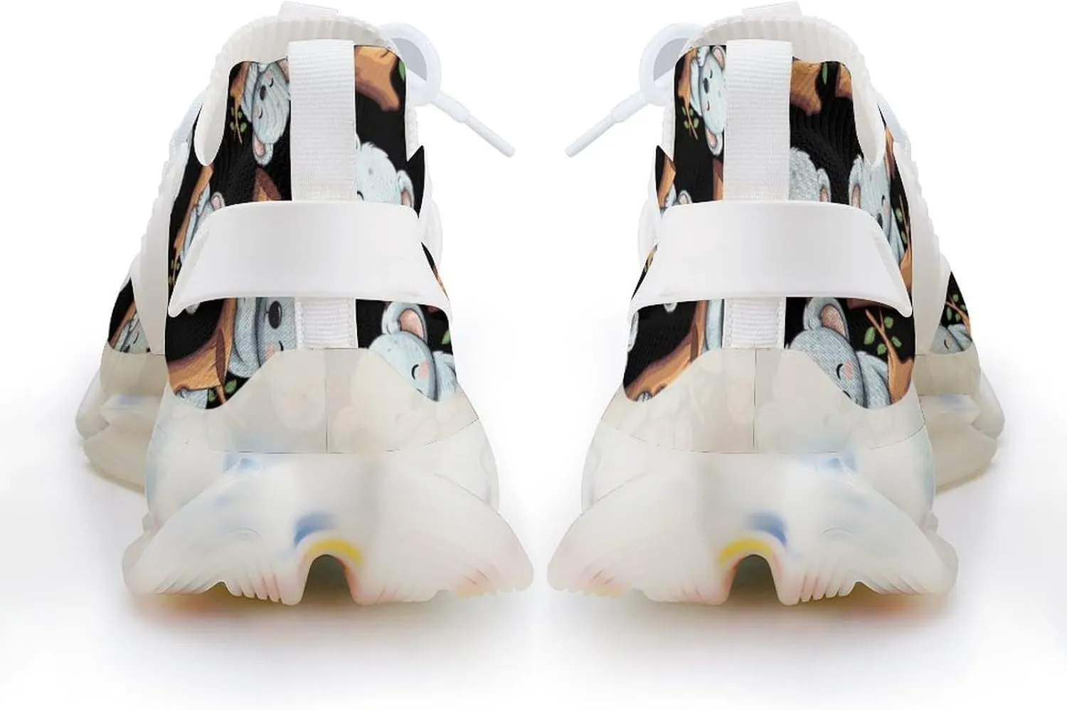 Sleeping Cute Koala Bear Mens Sneakers Running Shoes Lightweight Athletic Shoes for Jogging Walking Gym