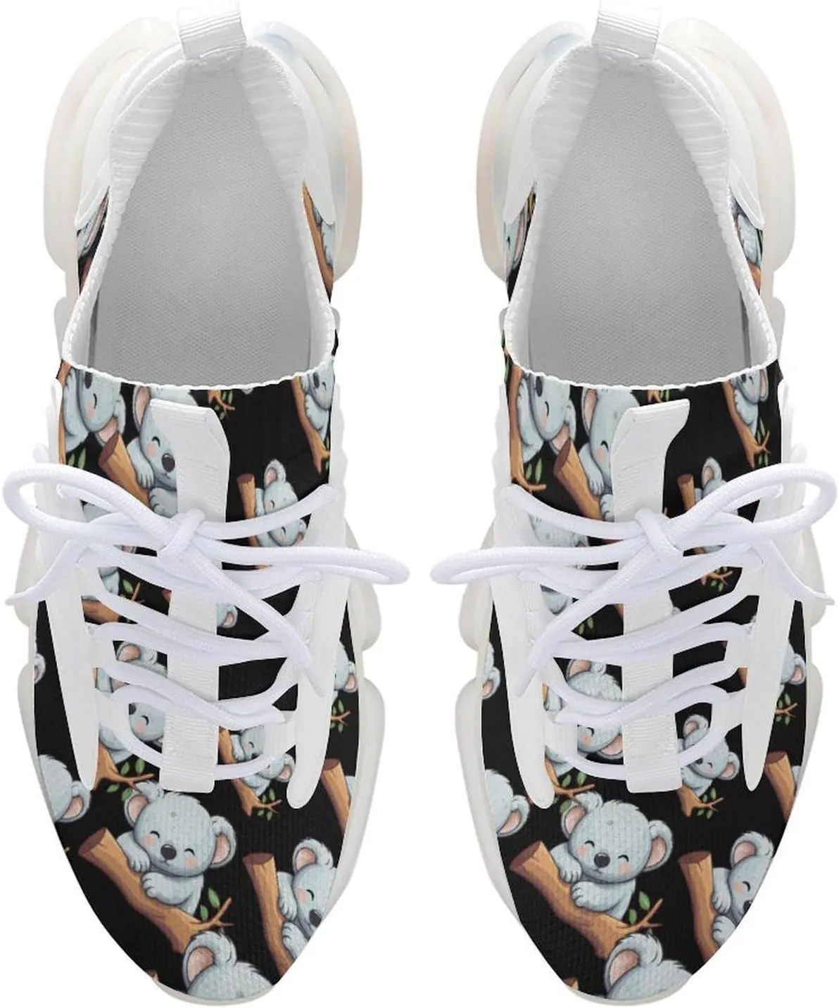 Sleeping Cute Koala Bear Mens Sneakers Running Shoes Lightweight Athletic Shoes for Jogging Walking Gym