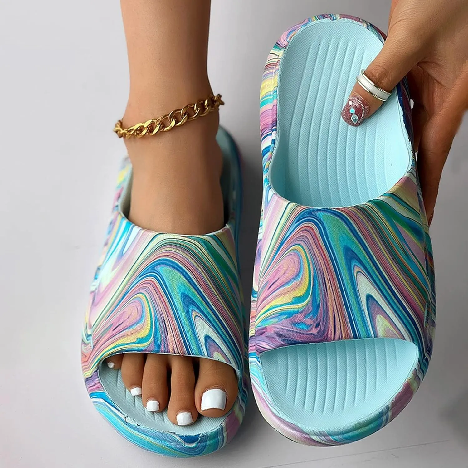 Slides for Men Slides for Women Mens Shower Shoes Womens Pool Ultimate Comfort Public Slippers
