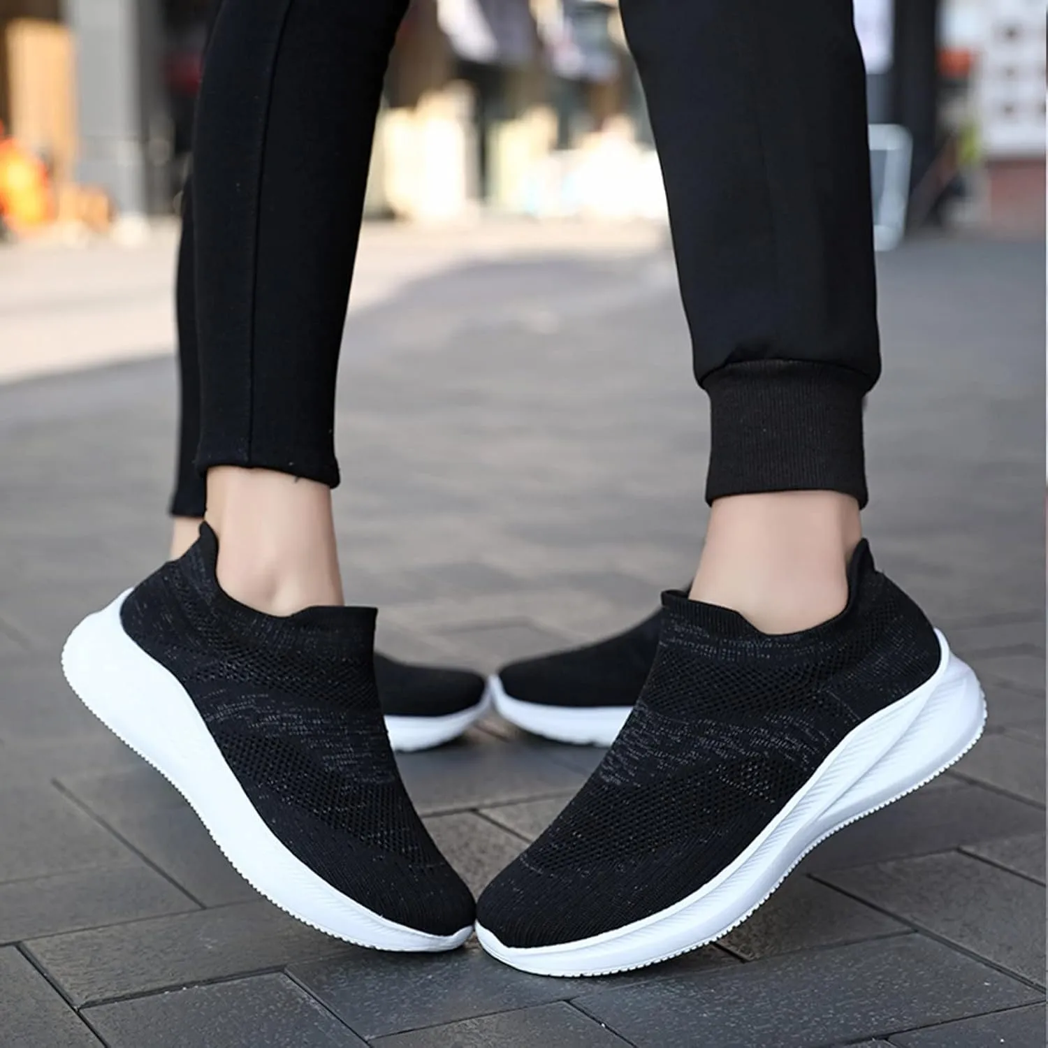 Slip on Tennis Shoes Women Womens Casual Sneakers Womens Lightweight Casual Sneakers for Gym Travel Work