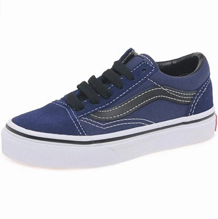 Vans sneakers da junior Old Skool VNA38HBU3Y blu Impact Resistant Heel Cup
