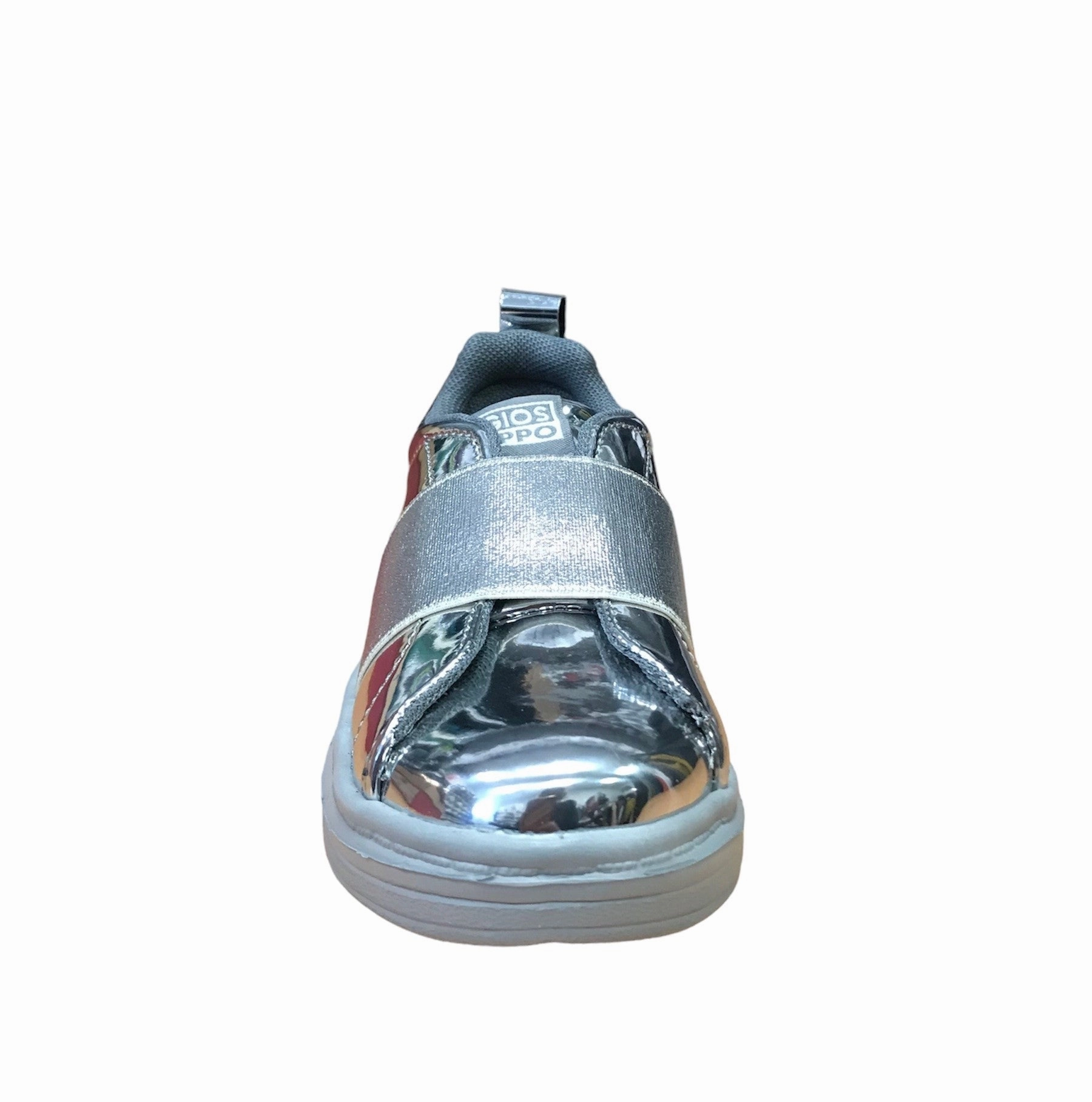 Gioseppo scarpe da bambina slip-on effetto vernice 41884 pewter Foam Cushion
