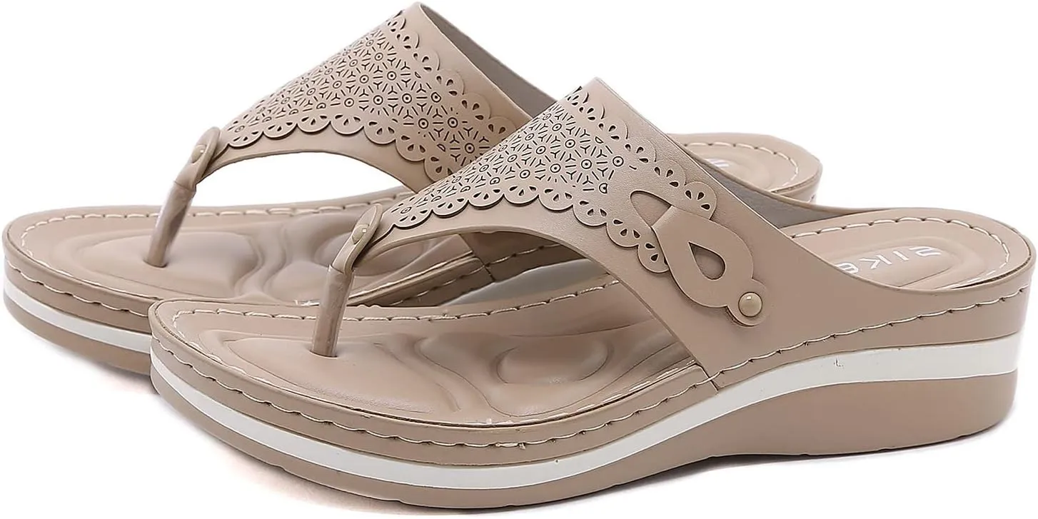 Slippers For Women Casual Flip Flops Beach Sandals Wedge Shoes Shoes Women Slide Sandals