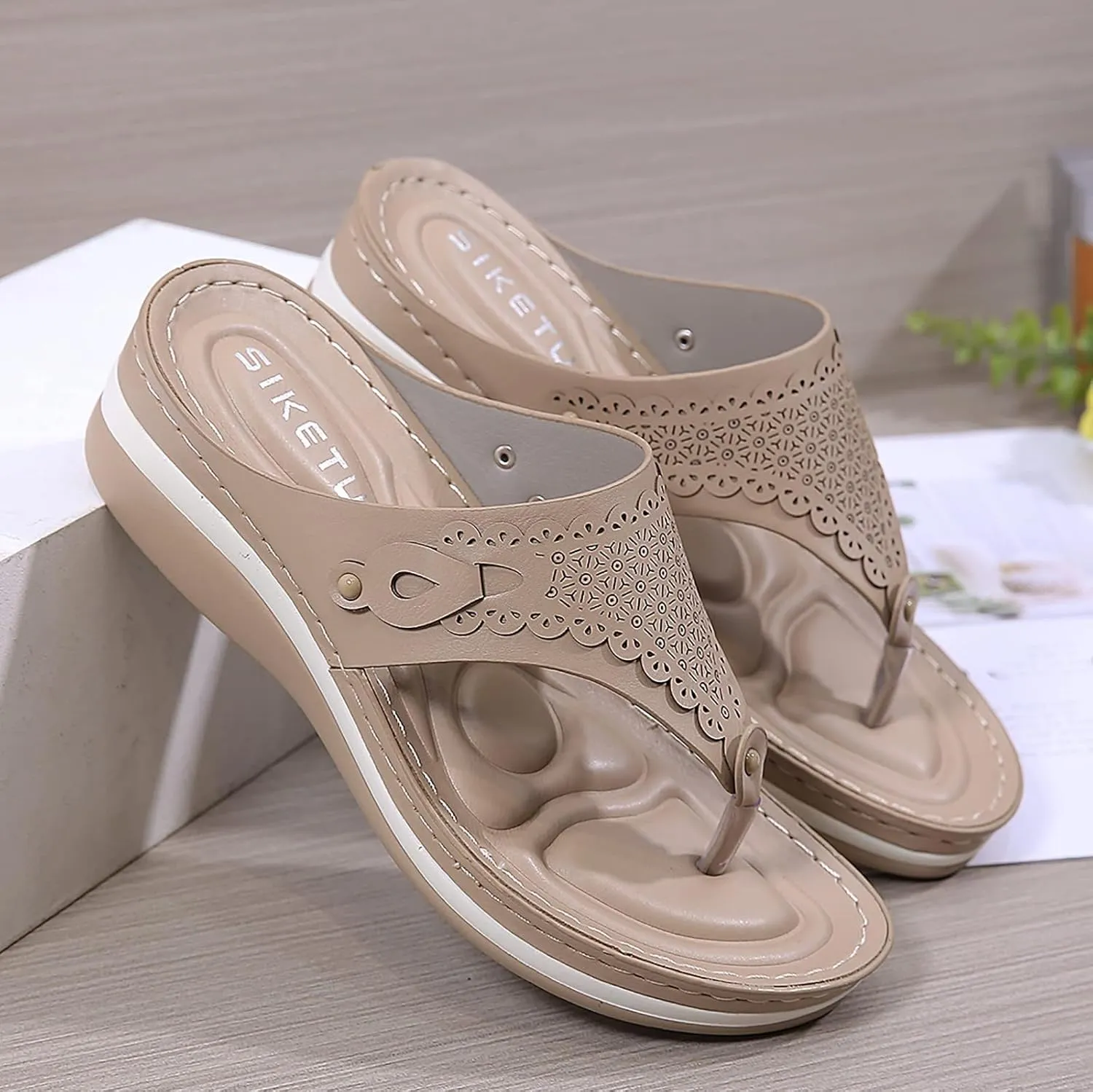 Slippers For Women Casual Flip Flops Beach Sandals Wedge Shoes Shoes Women Slide Sandals