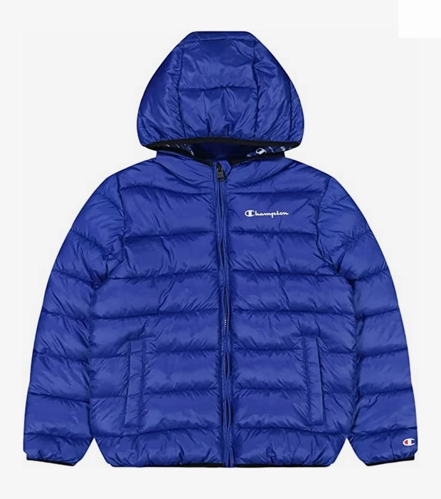 Champion giacca leggera da ragazzo con cappuccio Legacy Outdoor Light Hooded 306485 BS071 bluette polka dotted Storm Ready