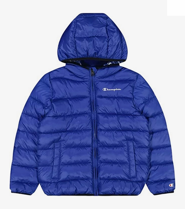 Champion giacca leggera da ragazzo con cappuccio Legacy Outdoor Light Hooded 306485 BS071 bluette motorcyclist Storm Protection