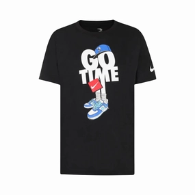 Lint Resistant Surface Nike maglietta manica corta junior Go Time Capmando 9Q1104-023 nero - Streetwear e Sport